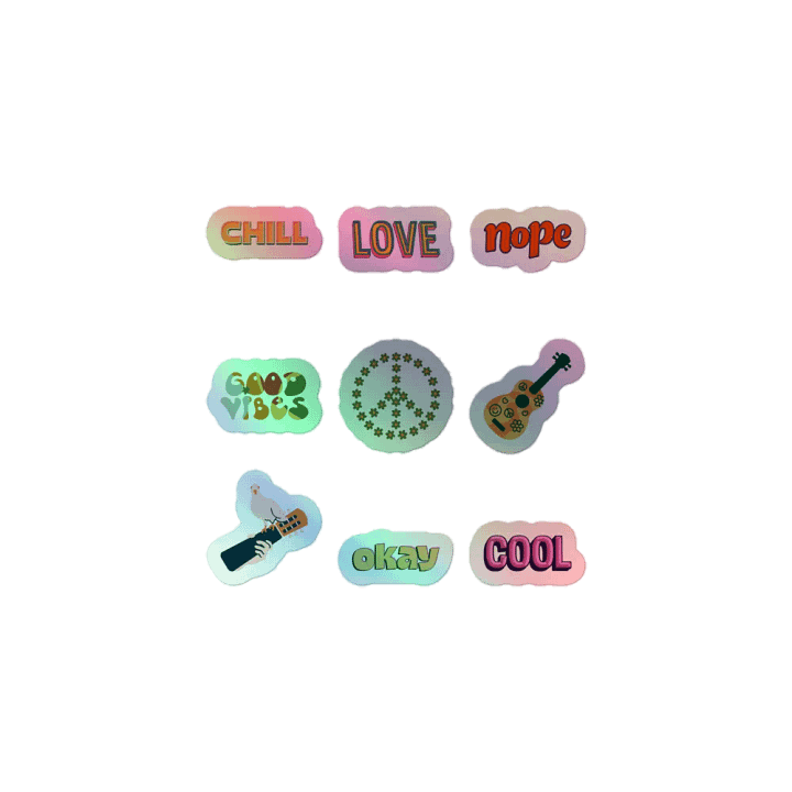 Retro Vibes Holographic Sticker Pack product image (2)