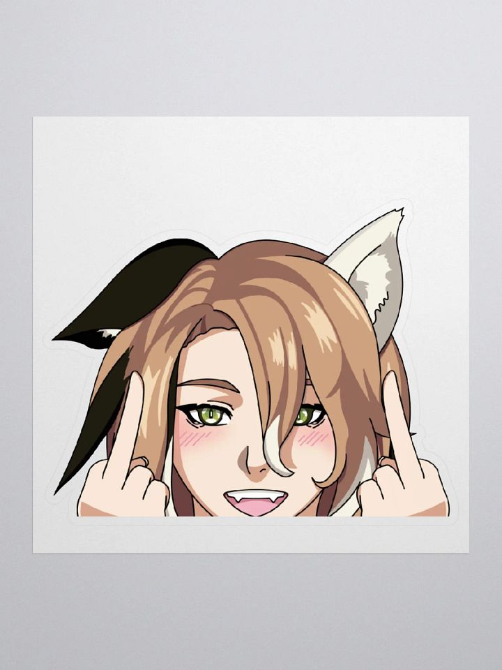 Sid peeker sticker with middle fingers product image (1)