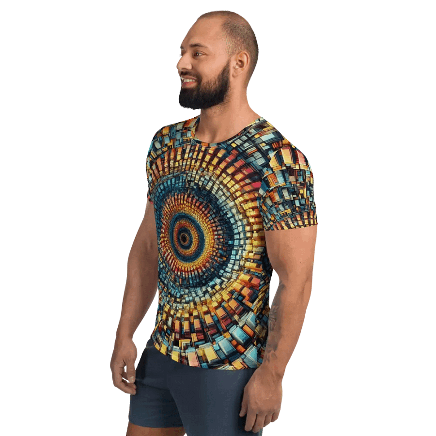 Spiral Spectrum All-Over Athletic Tee product image (3)