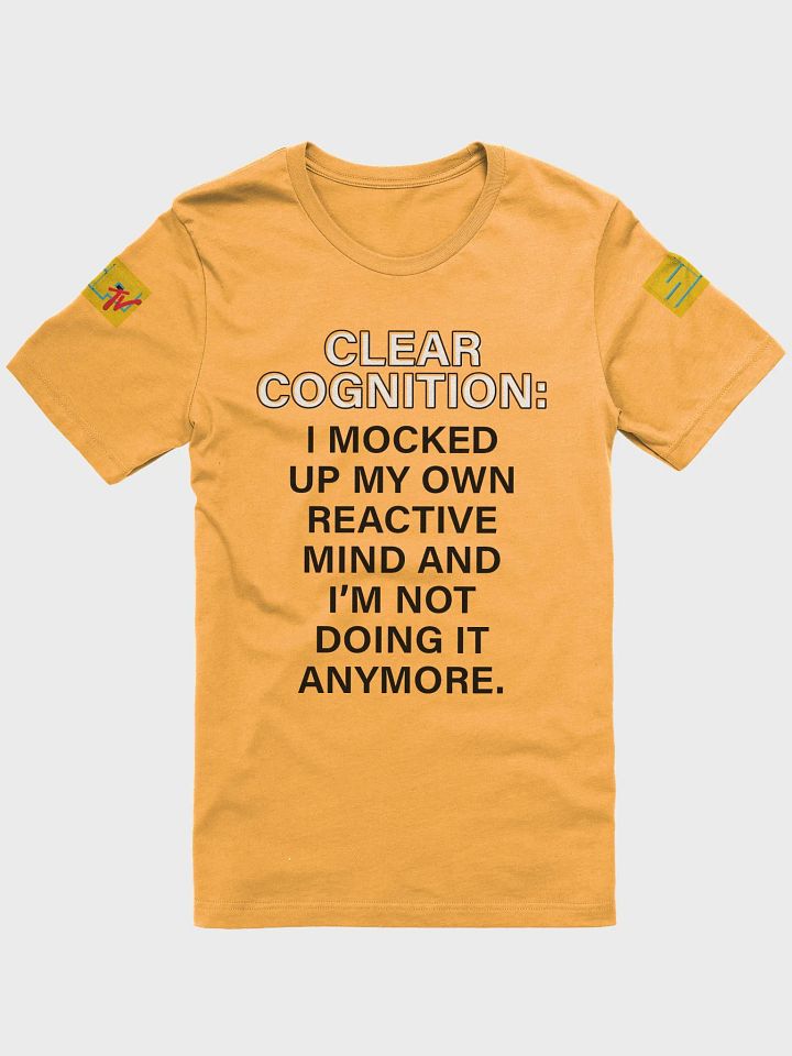 Clear Cognition Supersoft Tshirt in Goldenrod product image (1)