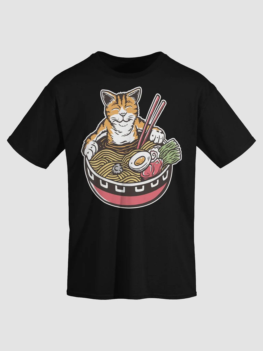 Ramen Eating Cat T-Shirt product image (6)