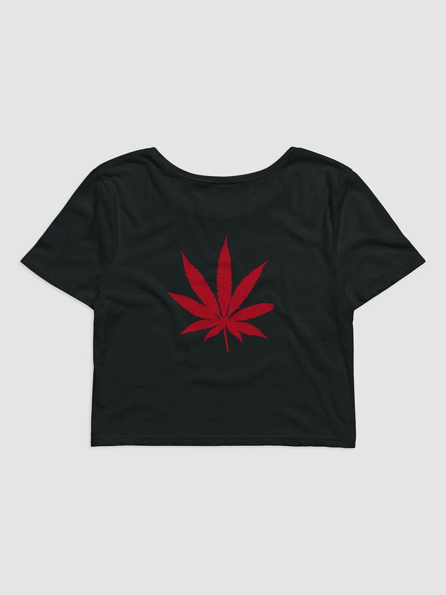 Cannabis Leaf Good Vibes Women's Crop Tee product image (5)