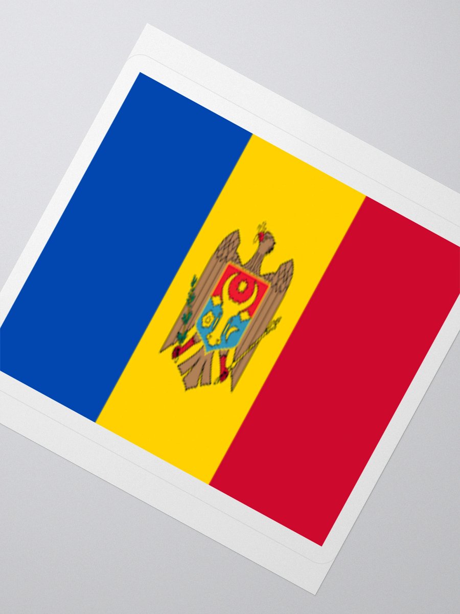 Moldova National Flag Sticker - Exclusive Vinyl Design, Multiple Sizes product image (5)