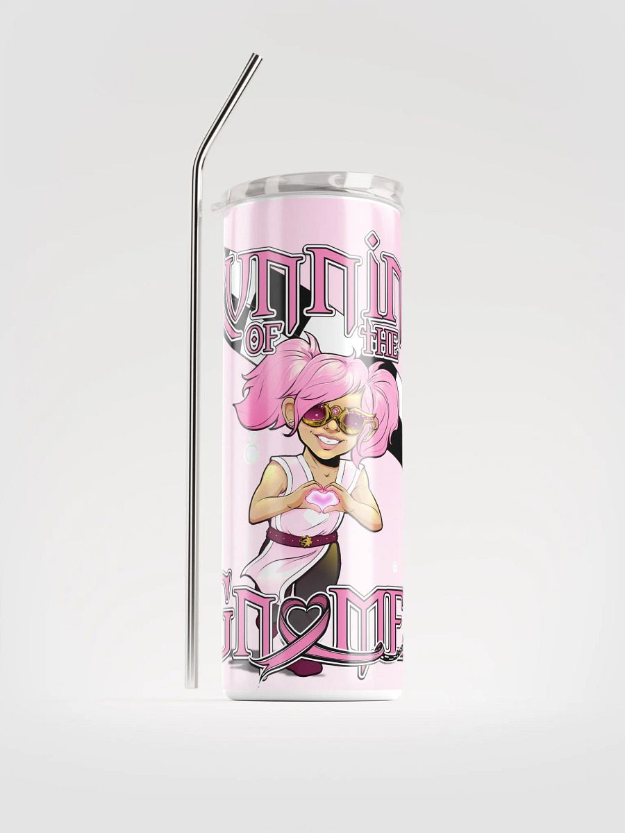 Running of the Gnomes Race Banner-- Pink Gradient Edition--By Mischi--Travel Cup product image (1)
