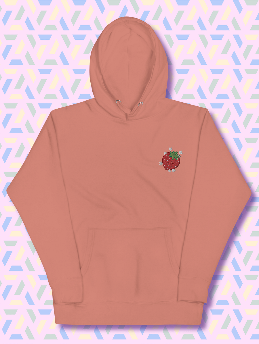 Whimsical Strawberry Embroidered Hoodie product image (3)