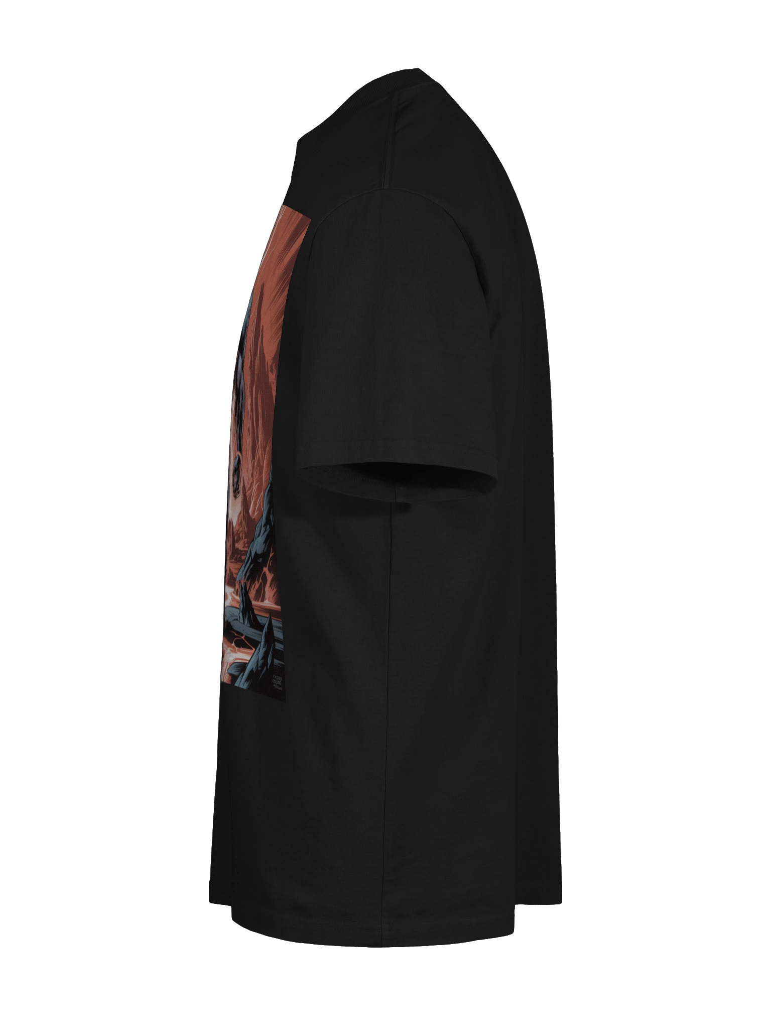 Omega Inferno: Darkseid Oversized Faded T-Shirt product image (10)