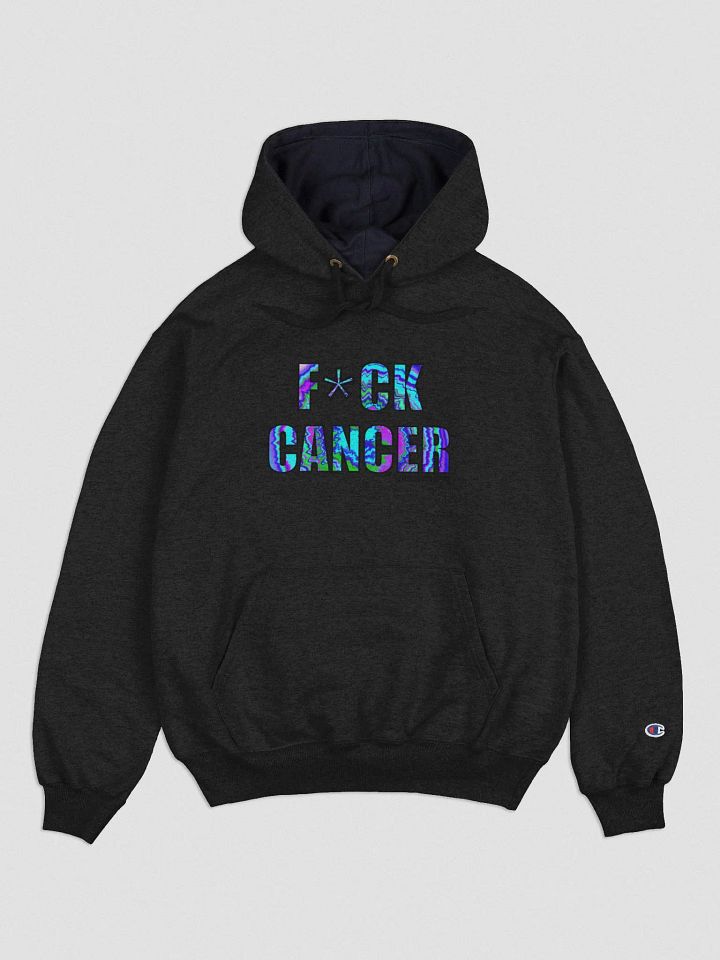 F*CK CANCER PSYCHADELIC CHAMPION HOODIE product image (1)