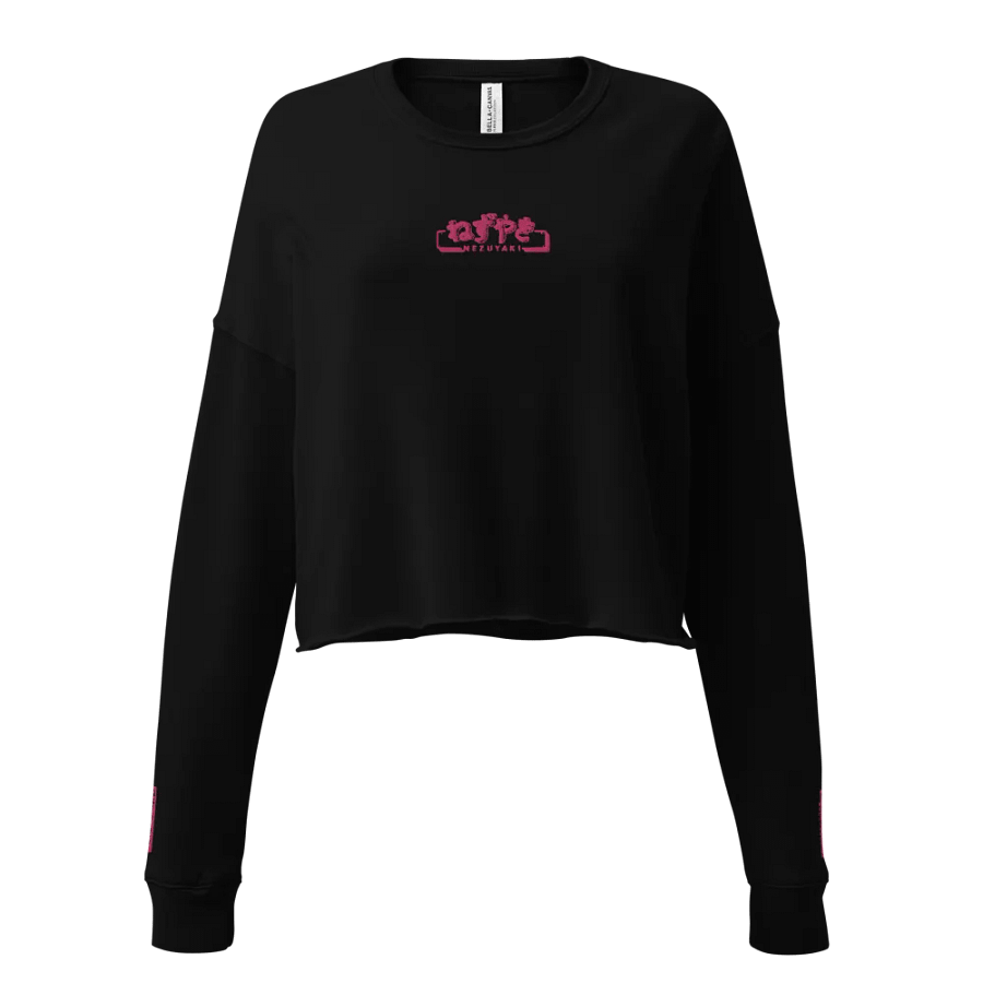 Hiragana! Nezuyaki Fleece Crop Top (Pink) product image (1)