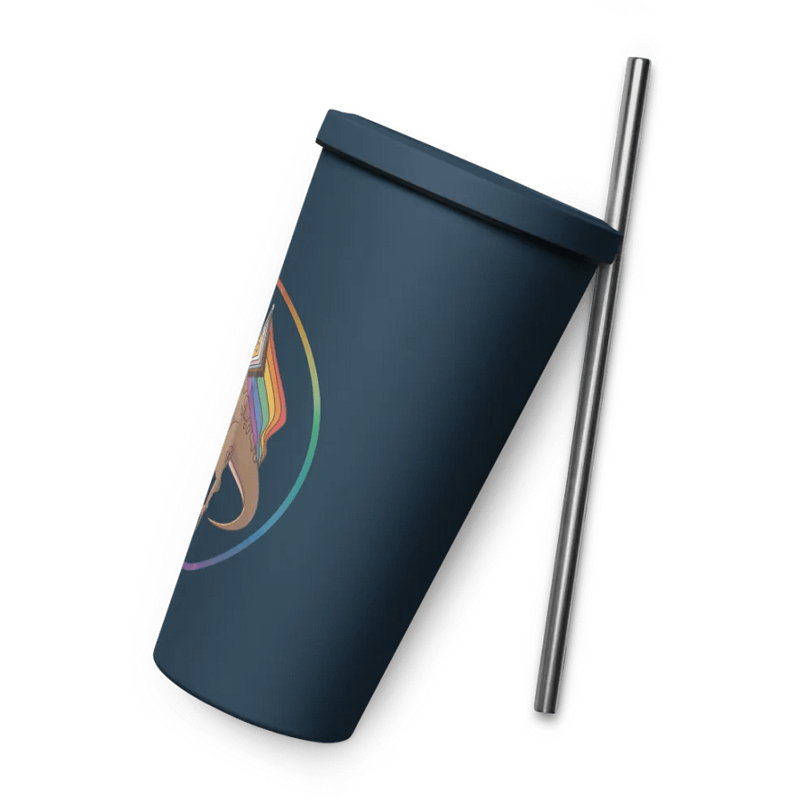 Pride Friend Tumbler w/Straw (Blue) product image (8)