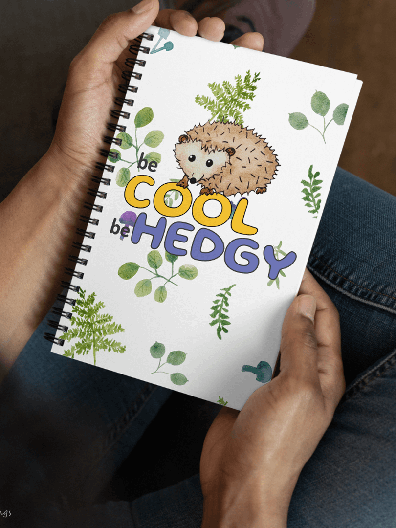 Be Cool Be Hedgy Hedgehog Notebook product image (7)