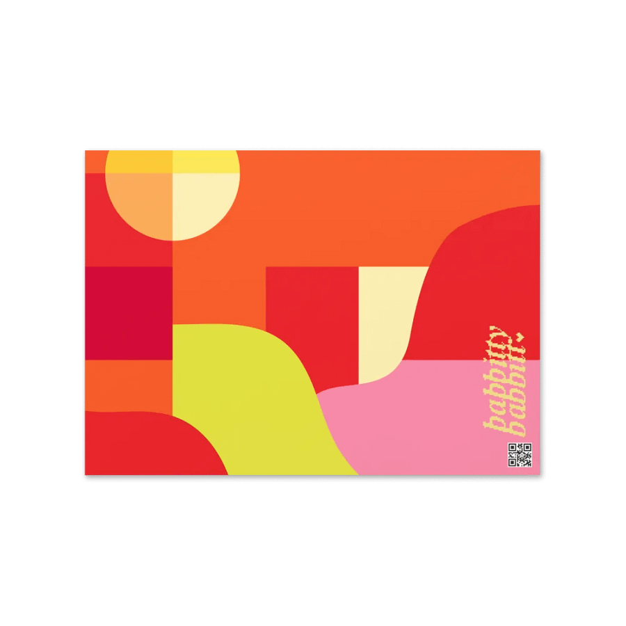 Groovy Mum pink retro portrait greetings card product image (6)