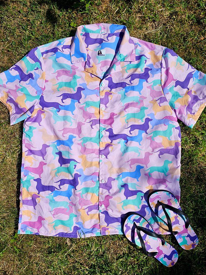 Pastel Hughie Camo Hawaiian Shirt product image (2)
