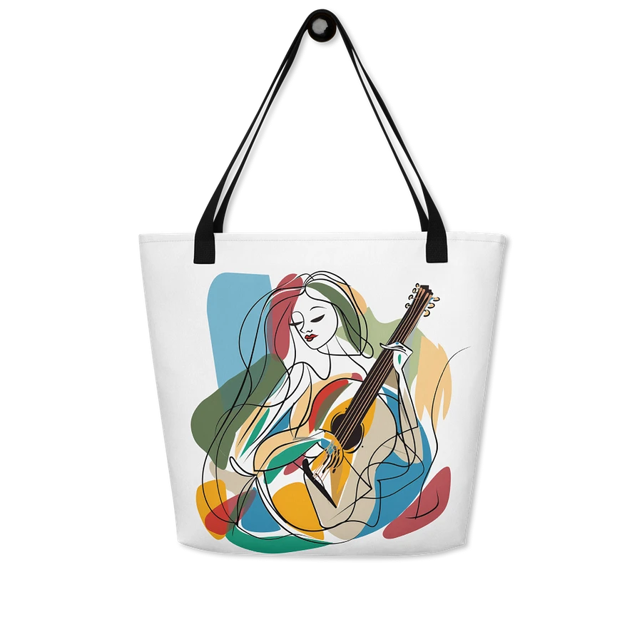 Tote Bag: Music Lover Guitarist Musician Minimalist Abstract Art Design product image (8)