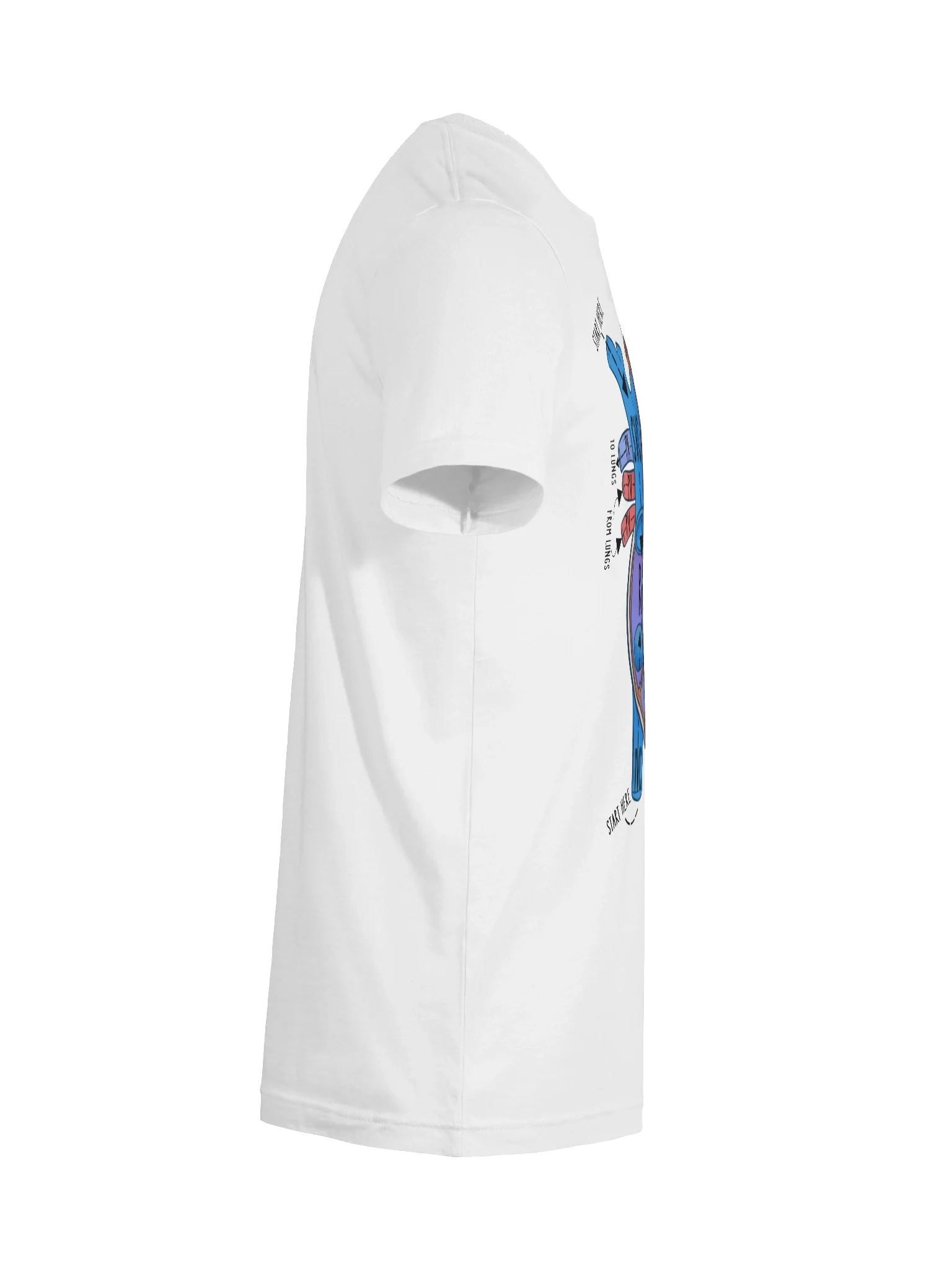 Heart Anatomy Blood Flow Through Heart Tshirt by Nurse Sarah ® product image (12)