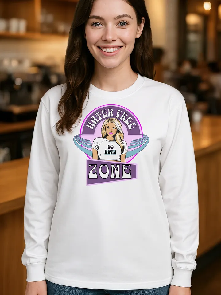 Hater Free Zone - Gildan Ultra Cotton Unisex Long Sleeve T-Shirt product image (6)