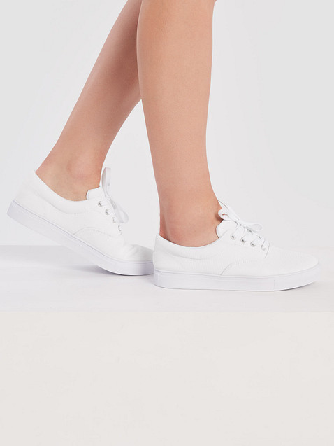 Photo showing Women's Lace-Up Canvas Shoes