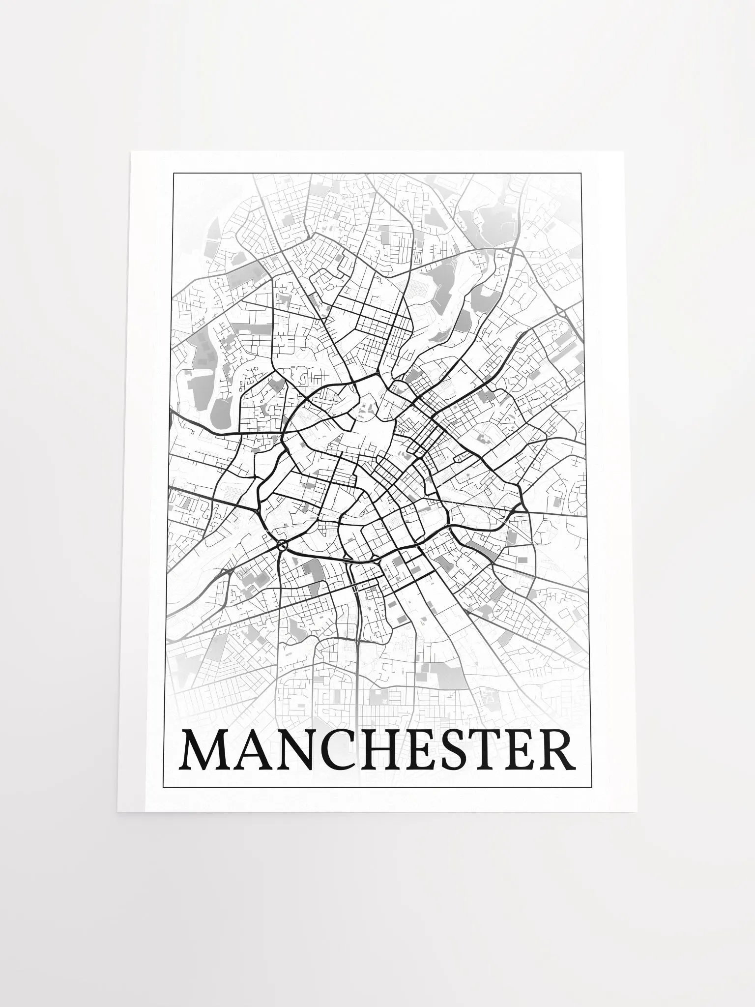 Manchester, England, city map print product image (19)