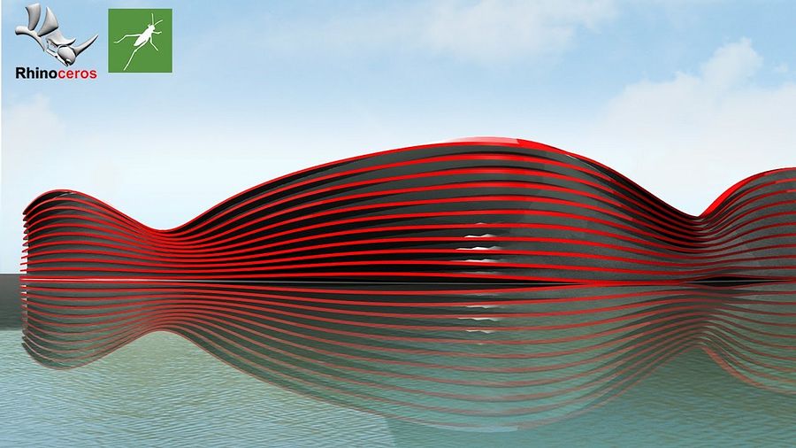 Curved Parametric Facade Design Grasshopper Rhino Files Download product image (1)