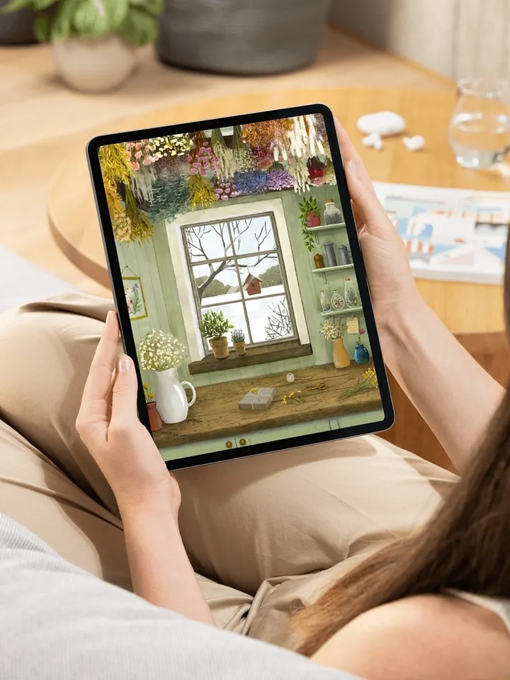 Dried Flowers in the Winter Wallpaper and Animated Screensaver product image (2)