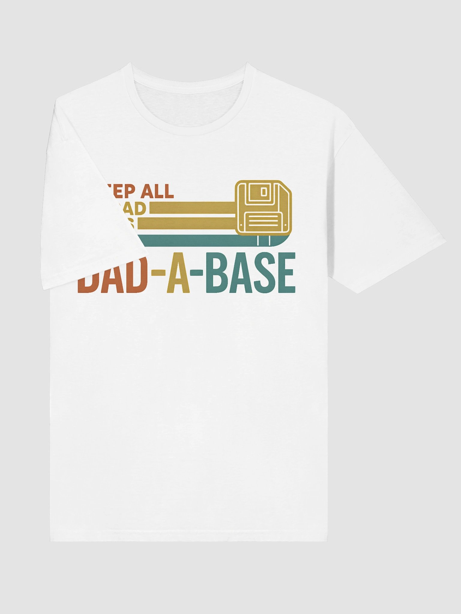 Dad-A-Base T-Shirt | Funny Dad Joke Shirt | Retro Techie Gift for Dads product image (47)