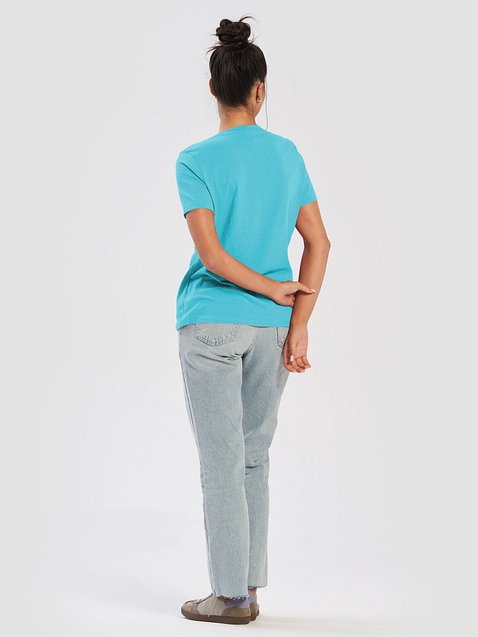 Photo showing Bella+Canvas Women's Relaxed V-Neck T-Shirt 