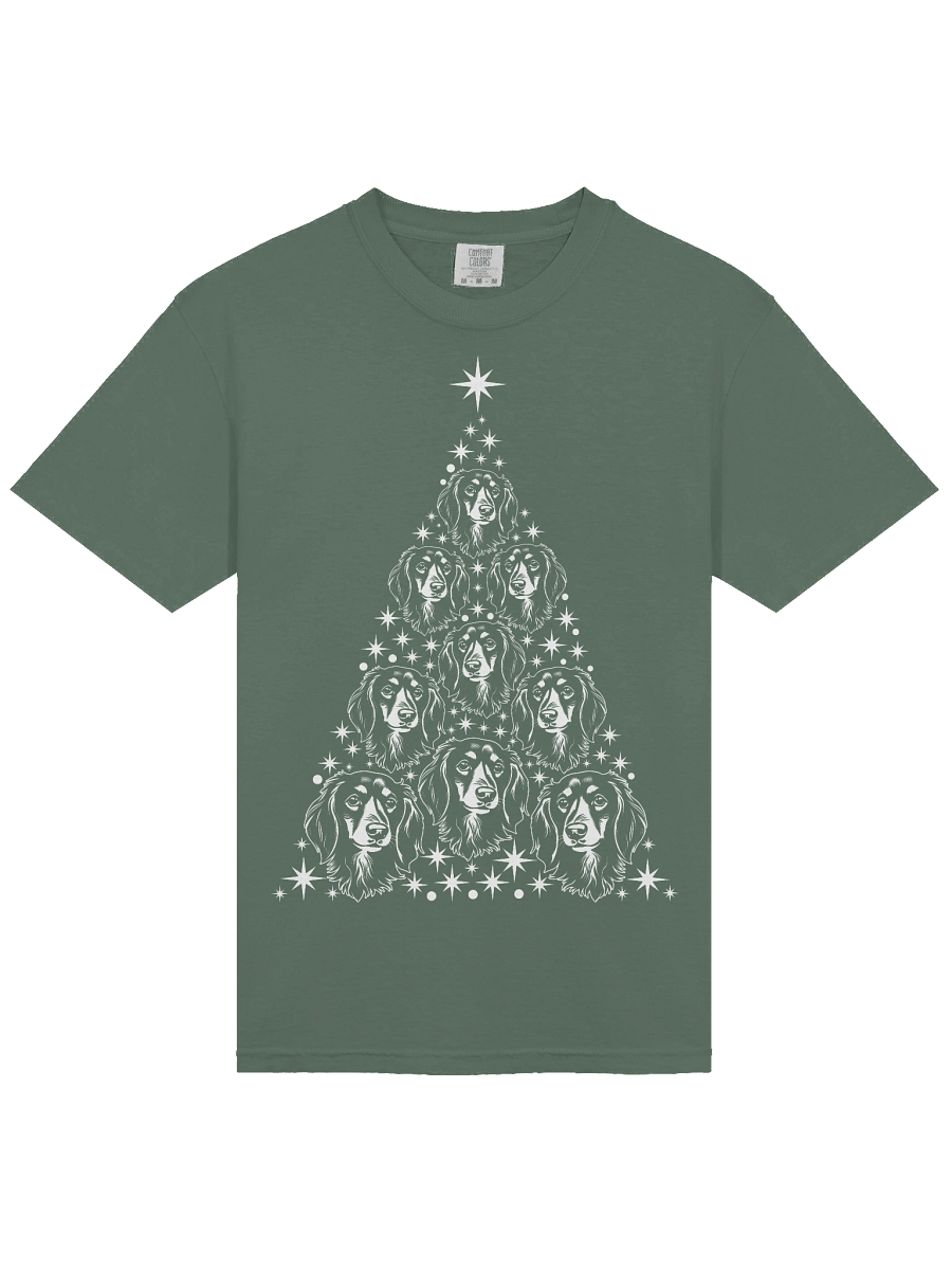 Longhaired Dachshund Christmas Tree T-Shirt product image (23)