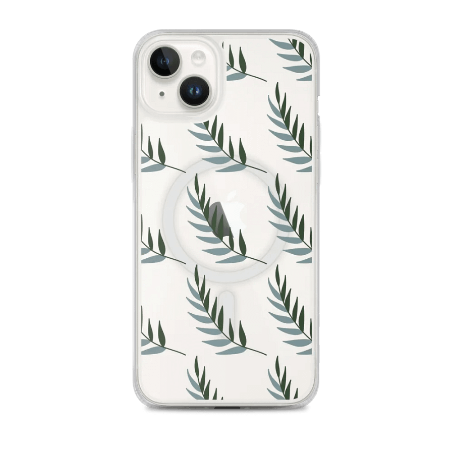 Tropical Leaves MagSafe® iPhone® Clear Case product image (1)