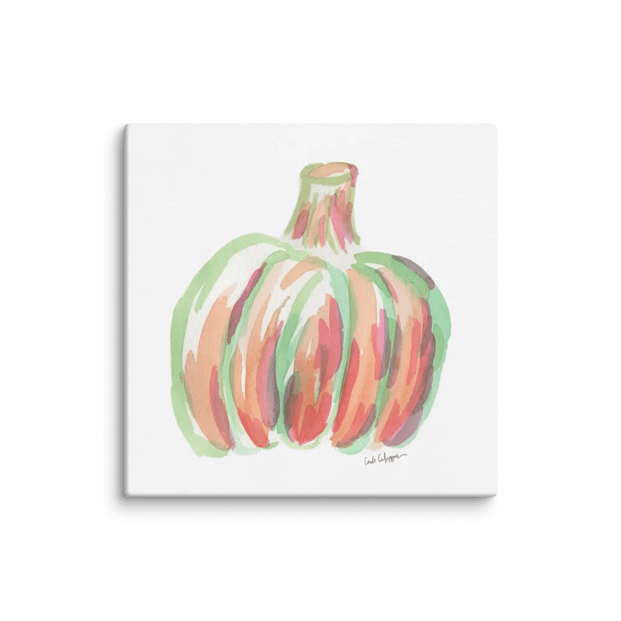 Watercolor Pumpkin Canvas Print product image (2)