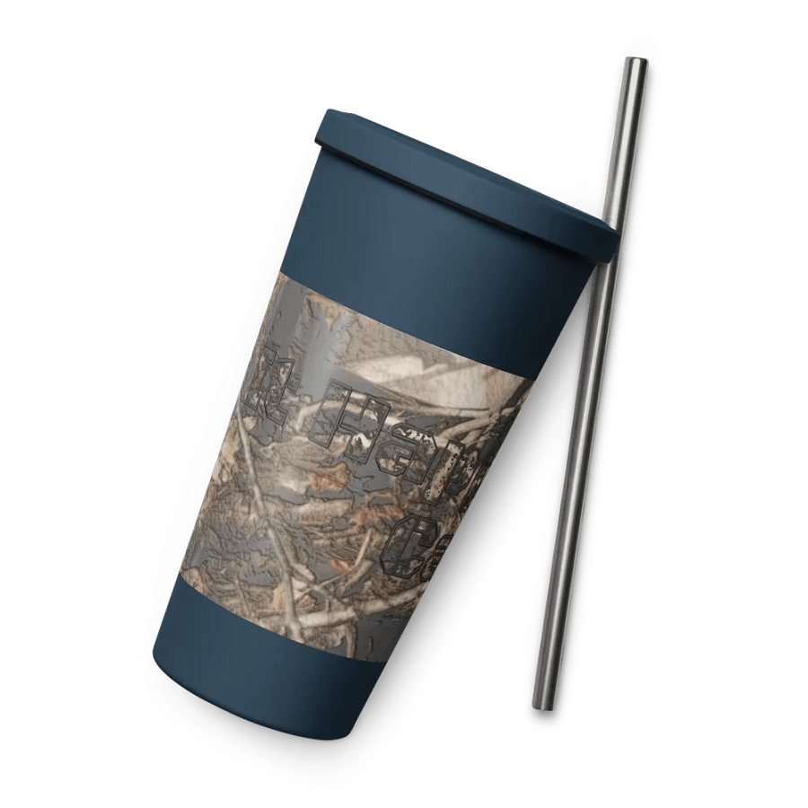 Insulated Tumbler with a Straw - Dead Split - It Happennnns Camo product image (9)