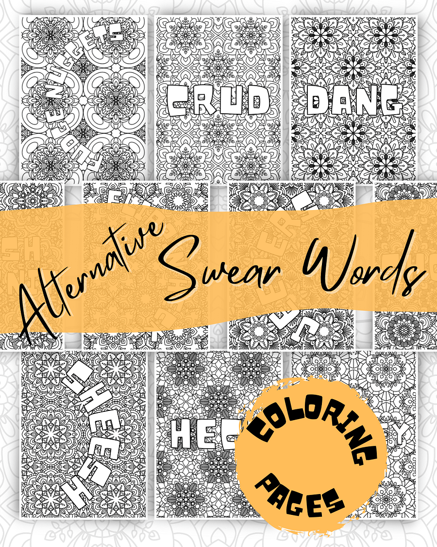 Alternative Swear Word Coloring Pages product image (1)
