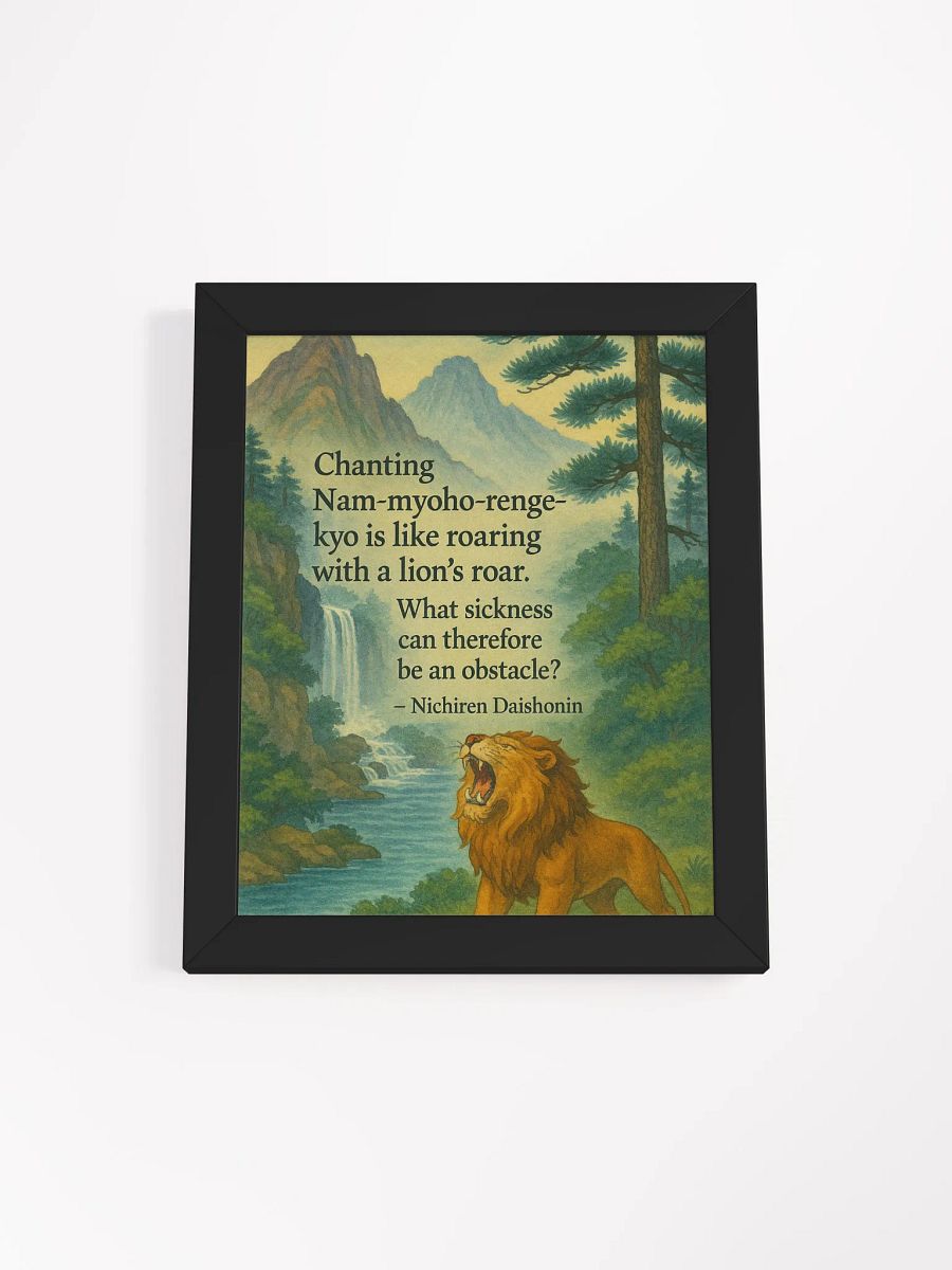 Lion’s Roar Nichiren Buddhism Poster product image (14)