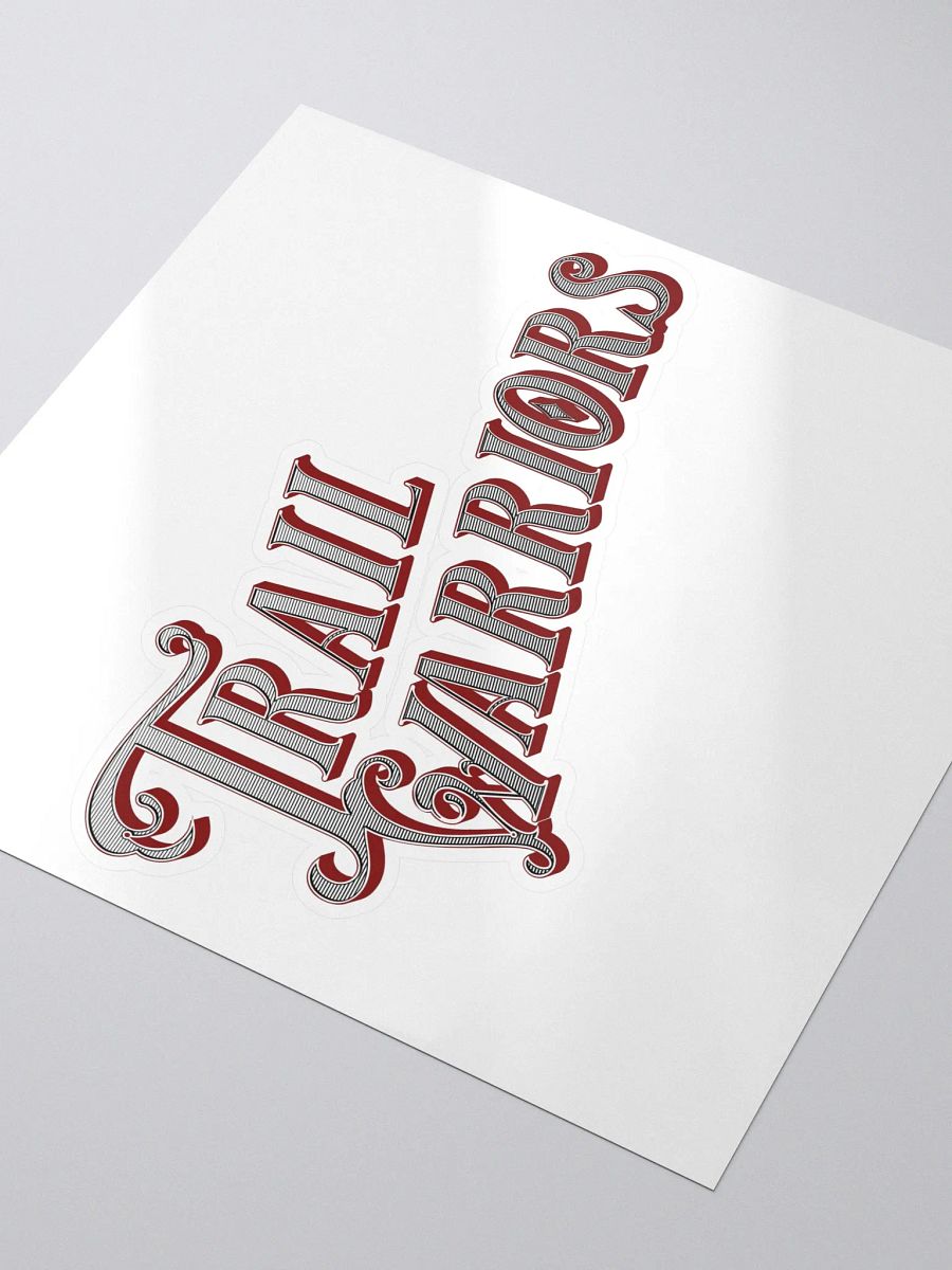 Red w/ Gradient Classic Trail Warriors Emblem Sticker product image (3)