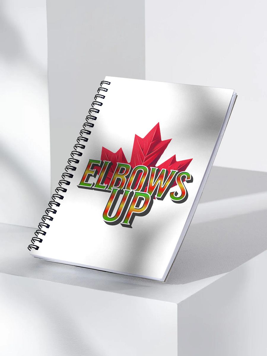 Elbows Up Maple Leaf Gradient Autumn Notebook product image (3)