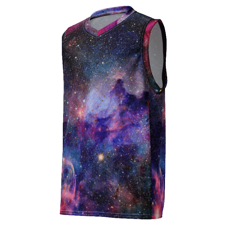 aus recyceltem Unisex-Basketballtrikot, Galaxy1 product image (1)