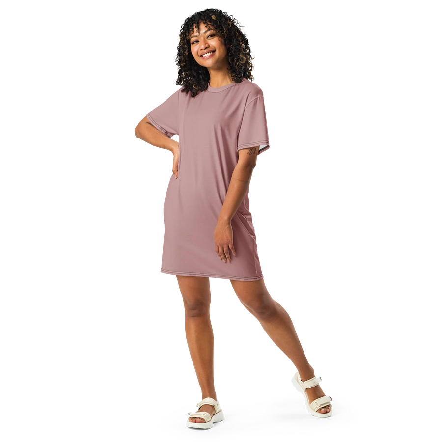 Effortless Chic Pink T-Shirt Dress product image (6)