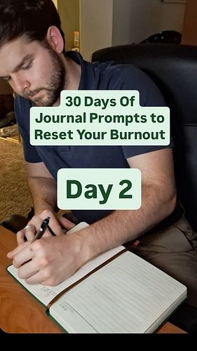 Day 2 of journaling to reset a burnt out mind

Today helped me call out something I've been doing that holds me back. It's no...