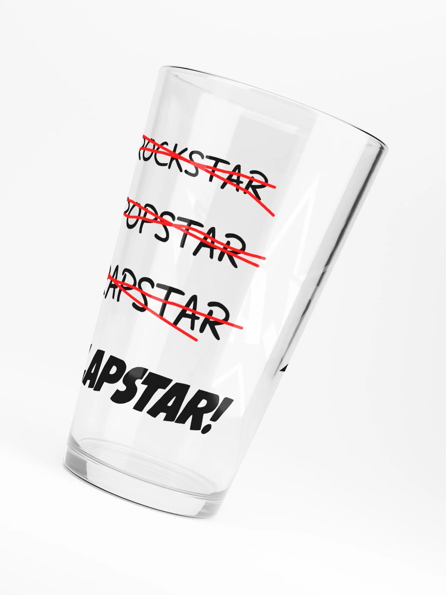 The "CROSS-OUT" Pint Glass product image (6)