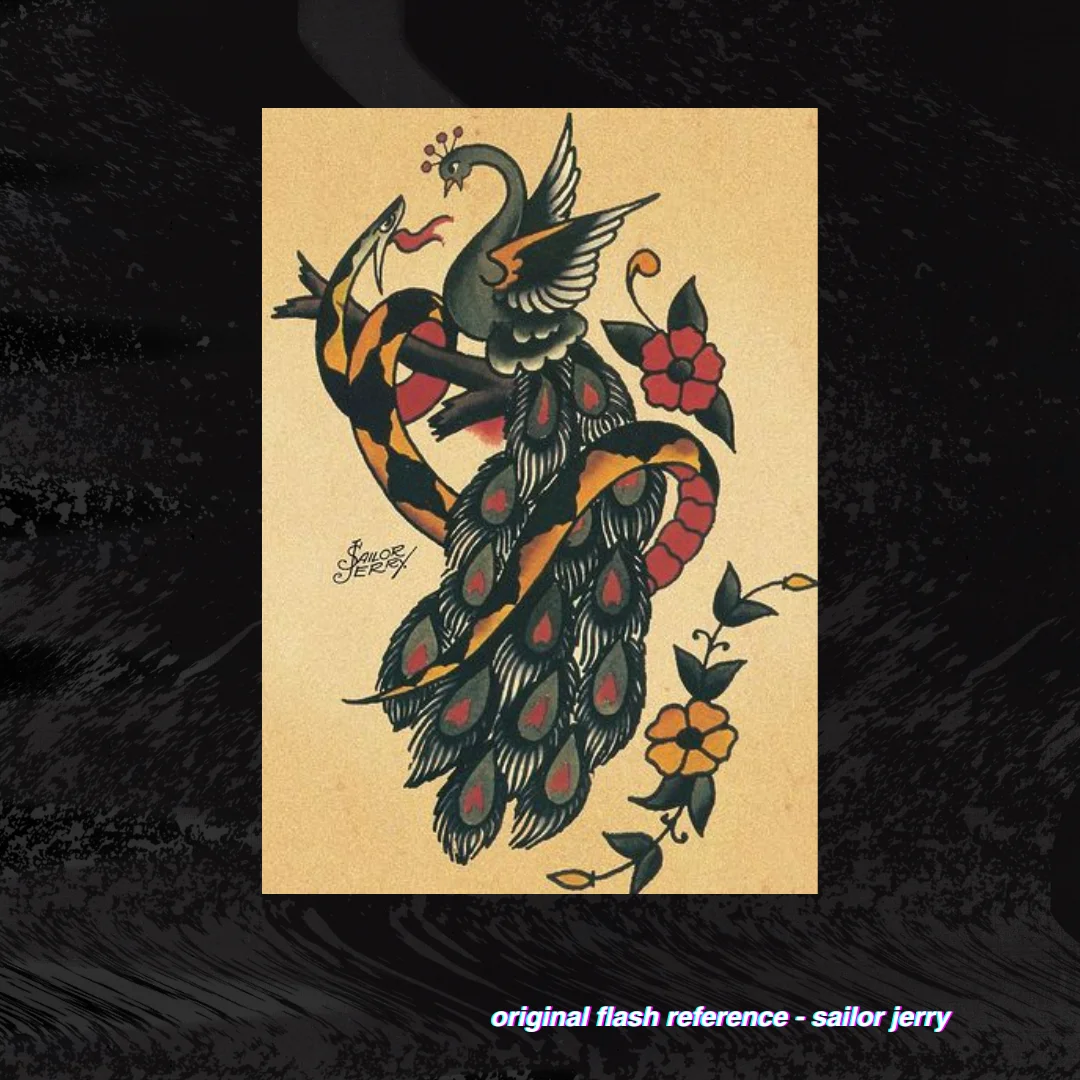 Sailor Jerry Peacock & Snake Print product image (10)