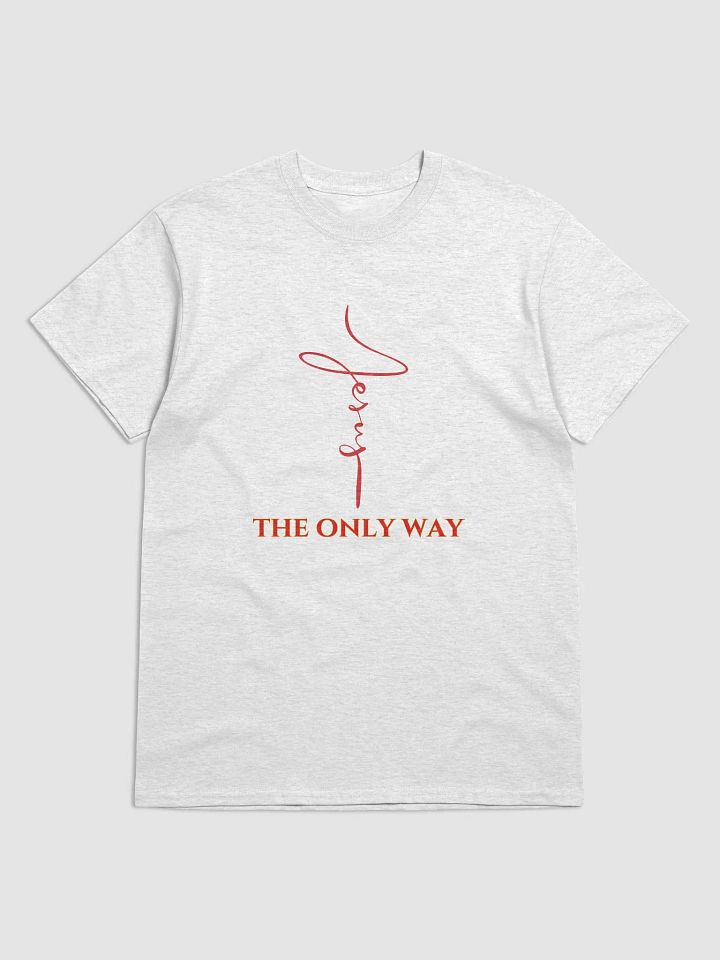 'Jesus' The Only Way Script Heavyweight Tee product image (12)