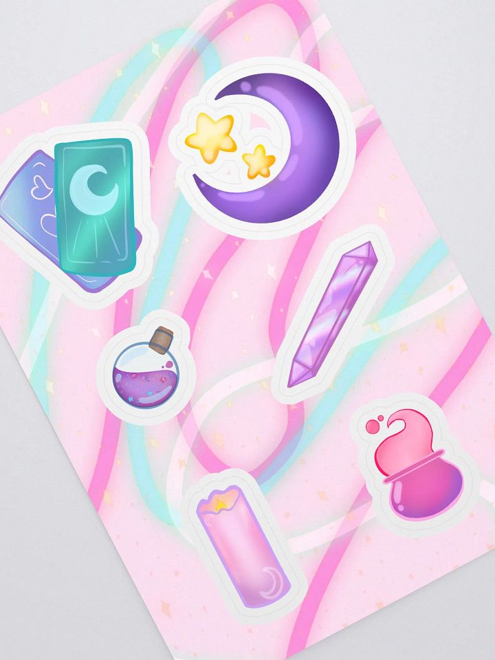 Witchy In Pink Sticker sheet product image (1)