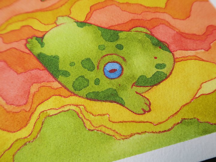 original painting : trippy frogs product image (2)