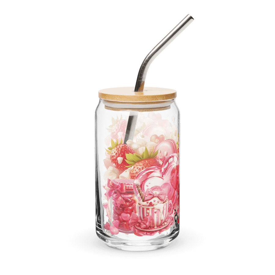Valentine Sweet Treat Delights Glass Can Sipper product image (4)