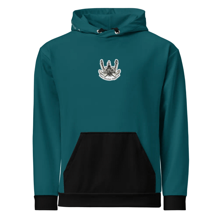 Teal Twin Anchor Marco tug Hoodie product image (1)