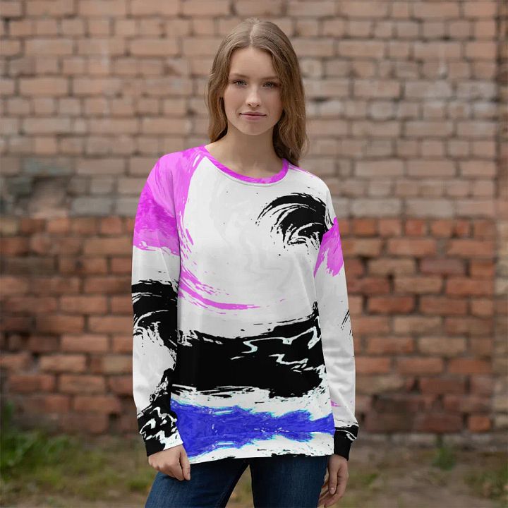 Abstract Colourful Swirling Melting Forest Unisex Sweatshirt product image (1)