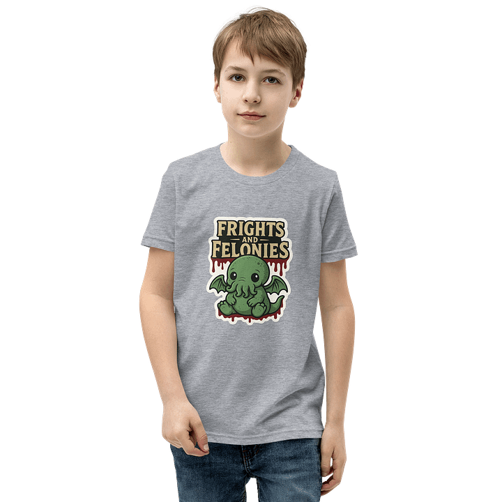 Frights and Felonies Green Creature Youth T-Shirt product image (12)