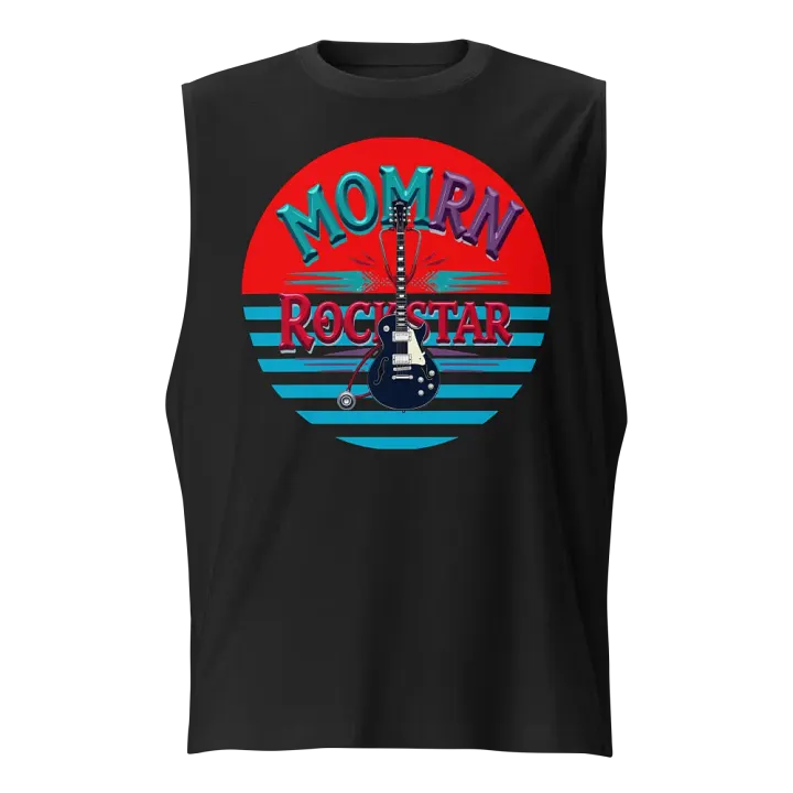 Rockstar Mom RN Sunset Muscle Tank product image (1)