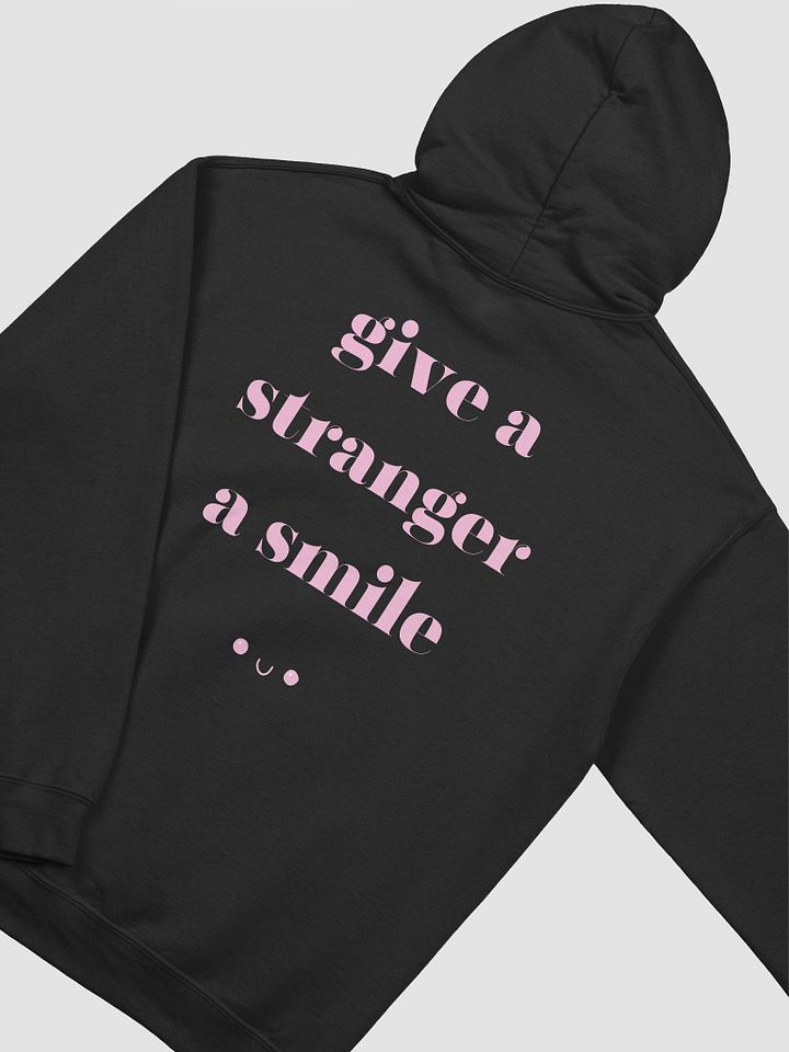 Give a Stranger a Smile Black Hoodie product image (1)