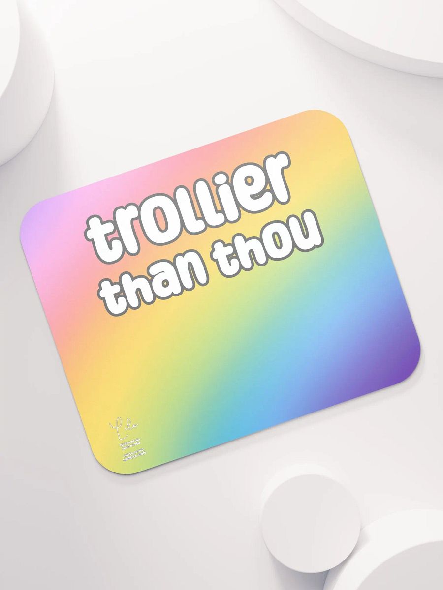 Trollier Than Thou Medium Mouse Mat - rainbow product image (7)