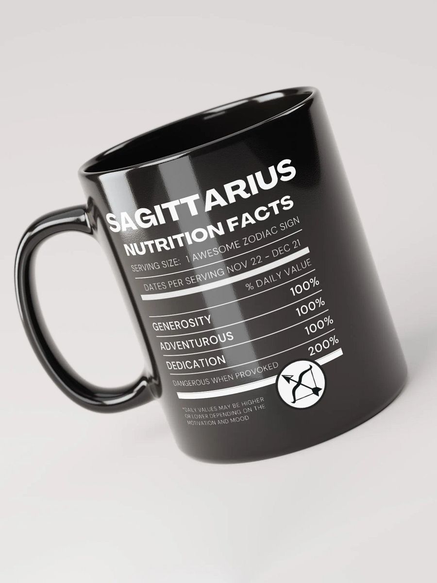 Sagittarius Nutrition Facts Mug product image (4)