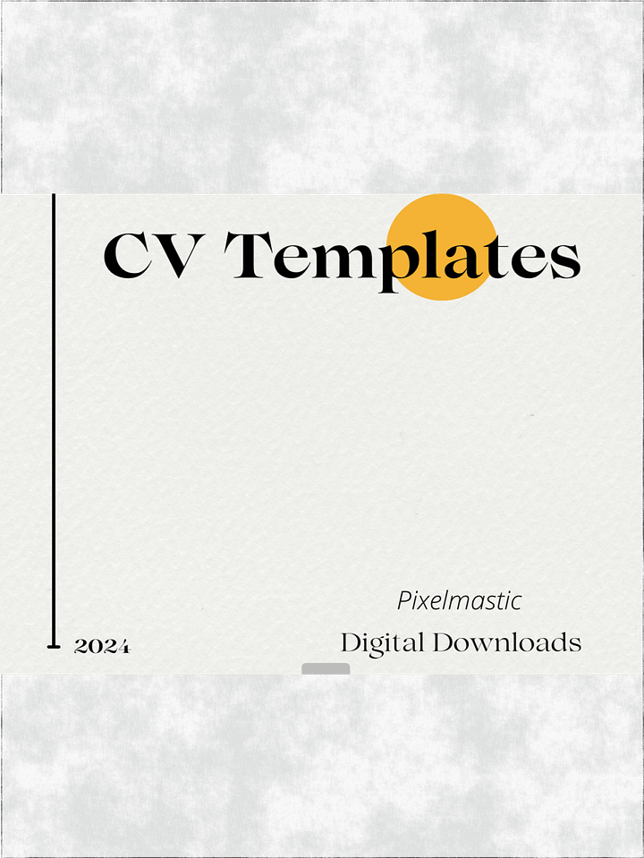 5 CV Templates in PDF Format product image (1)